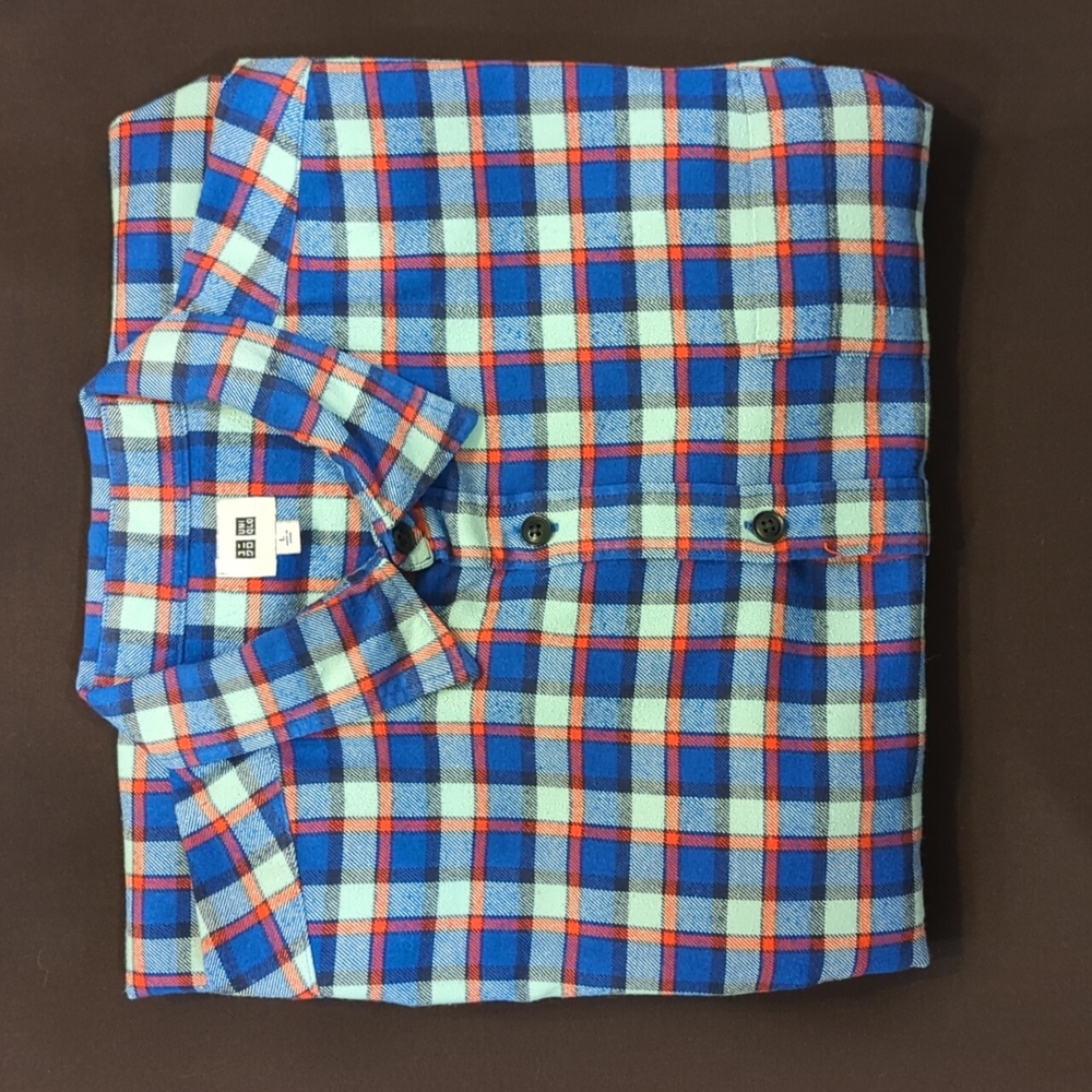 Uniqlo shirt, men, long sleeve, large